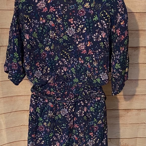 Gap Dress Blue Floral Print Size Medium - Picture 2 of 2